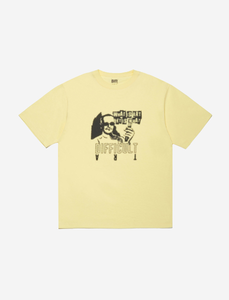 WHAT IS ART TEE - YELLOW brownbreath