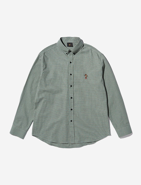 TIRED CHECK SHIRTS - LIME brownbreath