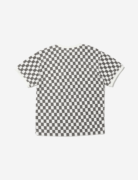 KIDS CHECKERBOARD T-SHIRTS - CHARCOAL brownbreath